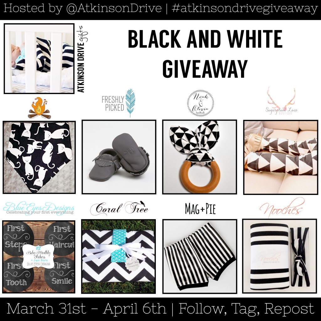 Black and White Baby Gifts Giveaway