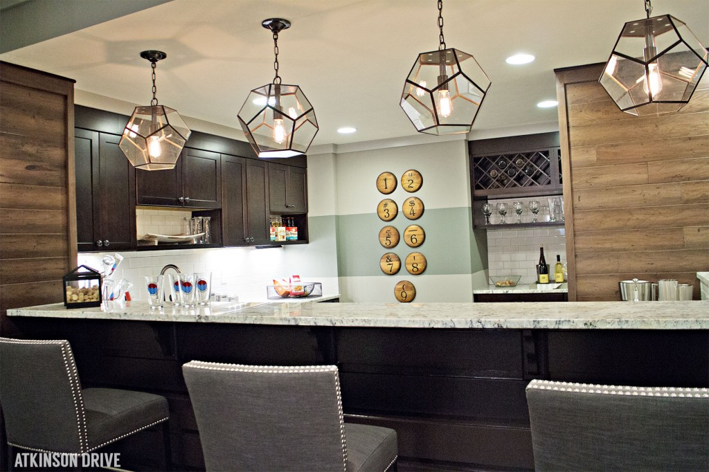 Home-a-Rama 2014: Basement bar with rustic and modern accents | Atkinson Drive