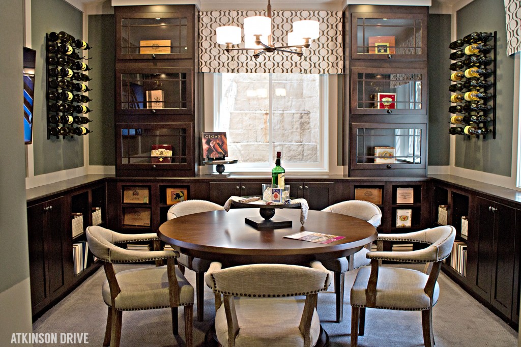 Home-a-Rama 2014: "Man cave" cigar and wine room in the basement | Atkinson Drive