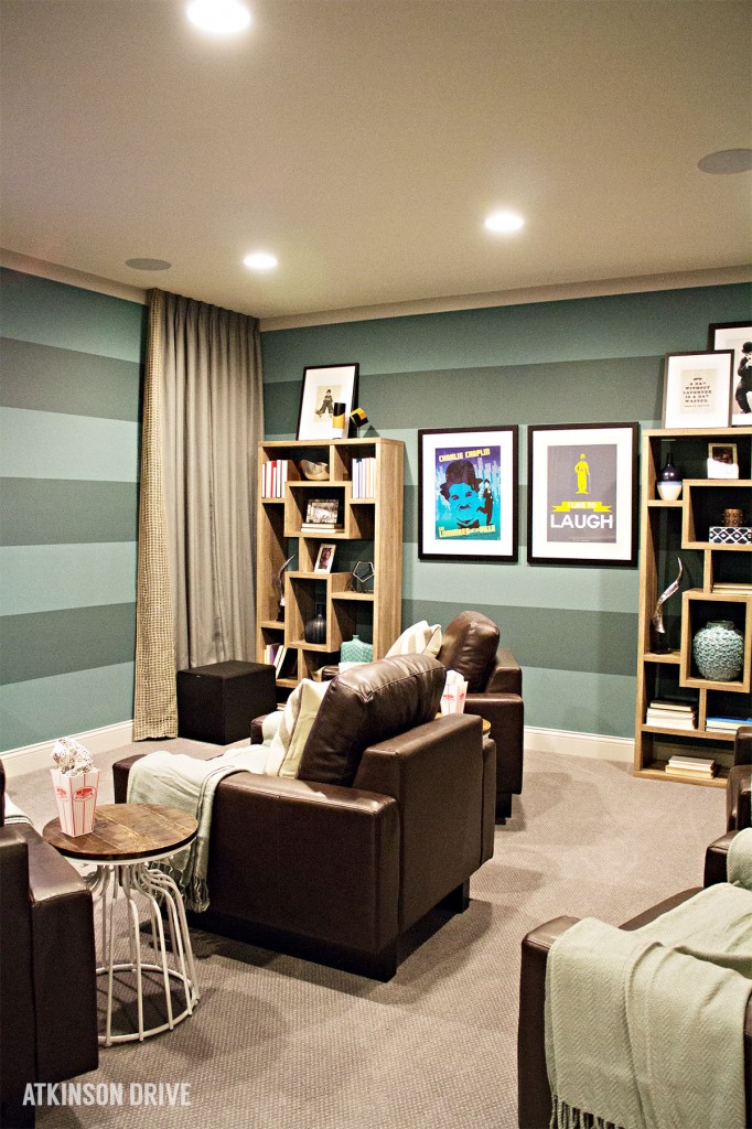 Home-a-Rama 2014: Colorful and comfortable basement media room | Atkinson Drive