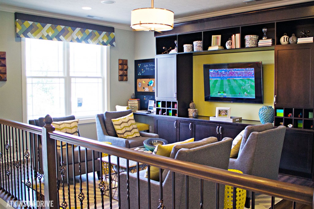 Home-a-Rama 2014: Yellow and grey loft space | Atkinson Drive