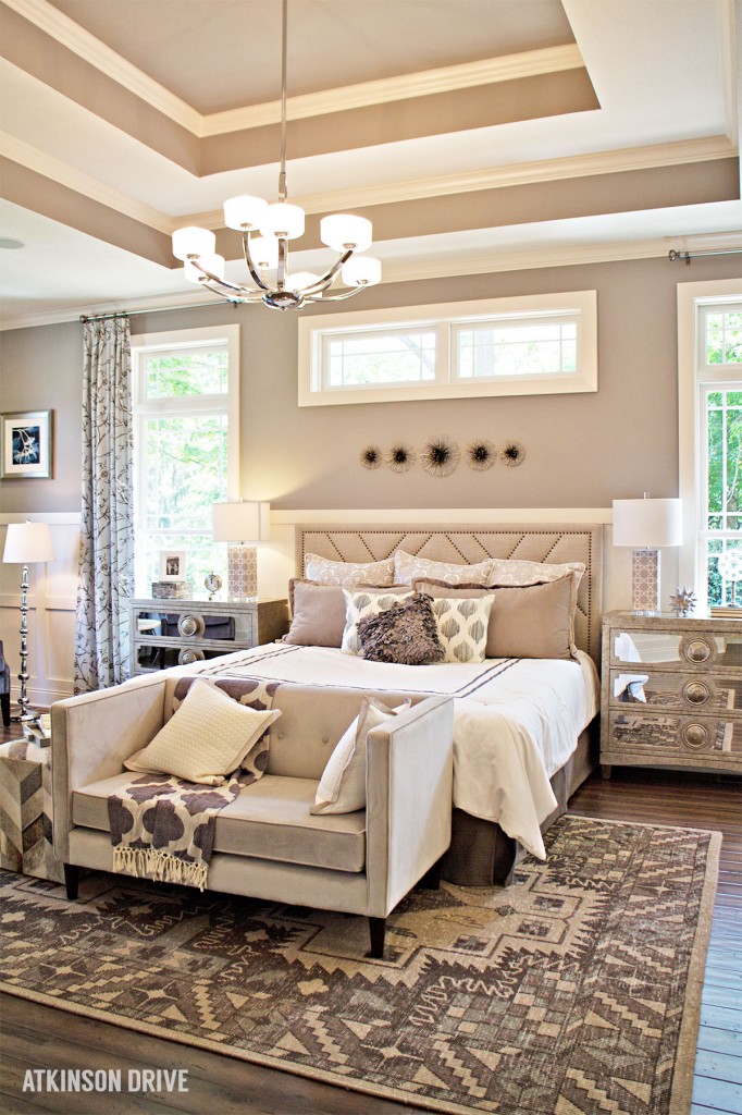 Home-a-Rama 2014: Light and neutral master bedroom  | Atkinson Drive