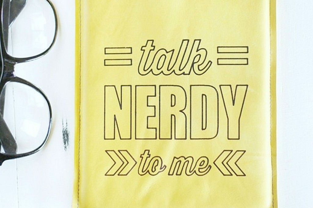 "Talk Nerdy To Me" DIY Leather Tablet Cover