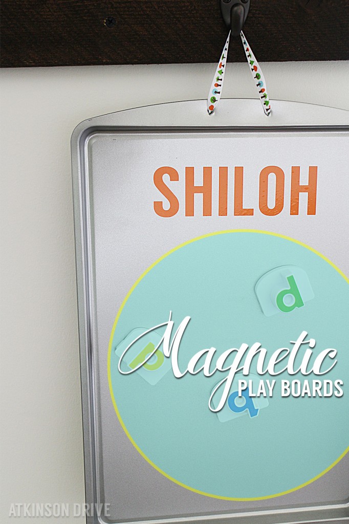 DIY Magnetic Play Board (for under $5) by Atkinson Drive