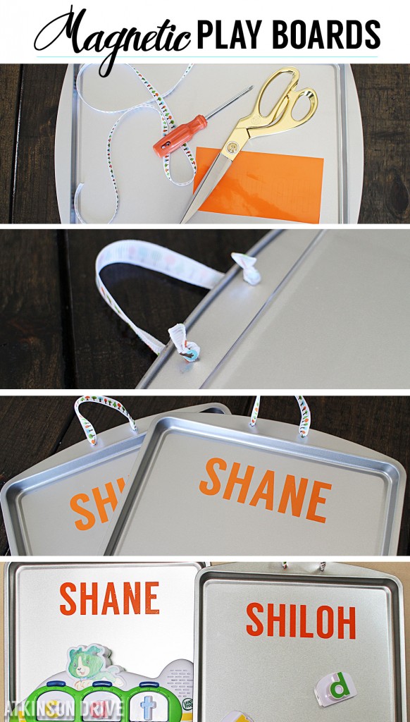 DIY Magnetic Play Board (for under $5) by Atkinson Drive