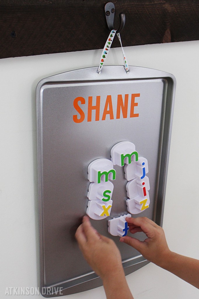 DIY Magnetic Play Board (for under $5) by Atkinson Drive