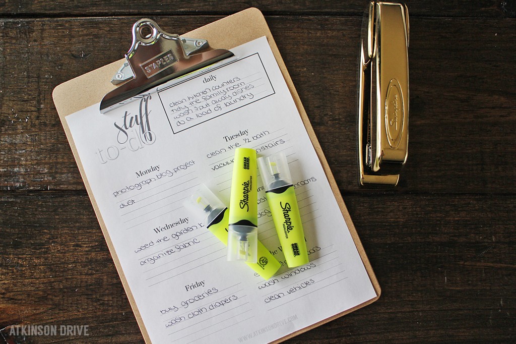 Tame Your To-Do List with Sharpie and Atkinson Drive