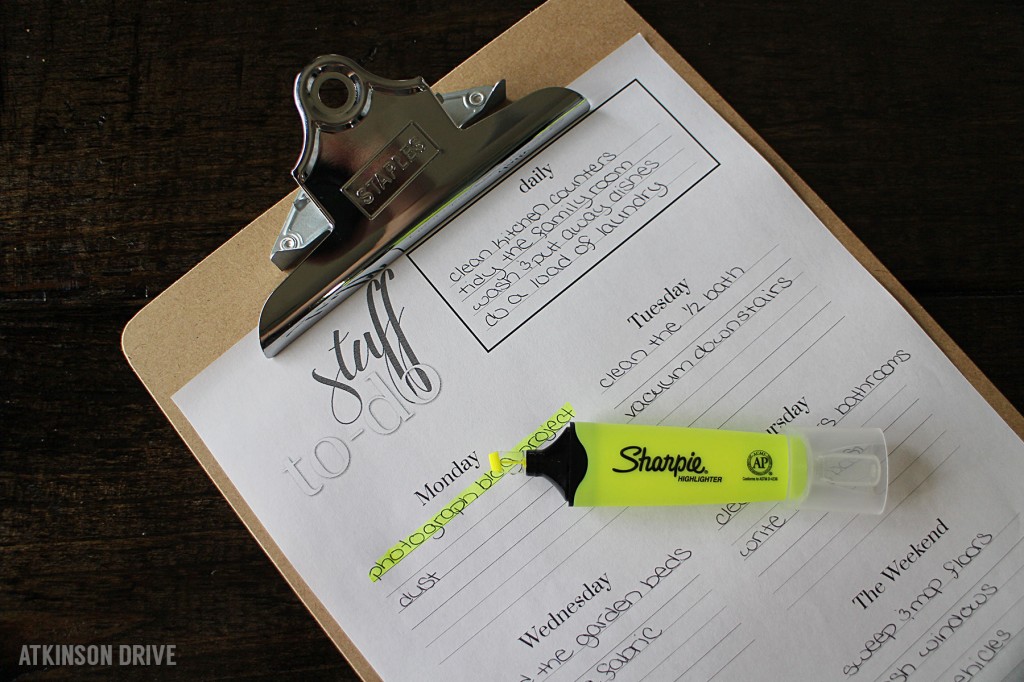 Tame Your To-Do List with Sharpie and Atkinson Drive