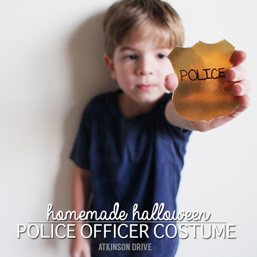 Homemade #Halloween: Police Officer #Costume by Atkinson Drive 