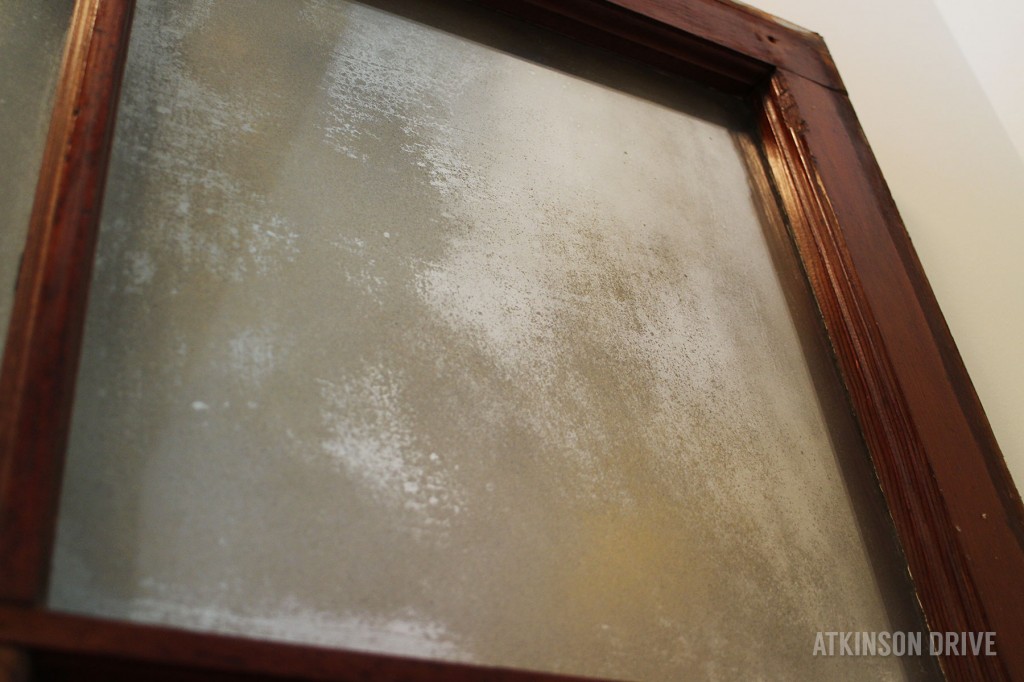 Make your own Pottery Barn Inspired vintage mirror wall art - without chemicals! This is a quick and easy tutorial you can finish in just one evening. Check it out! /// by Atkinson Drive