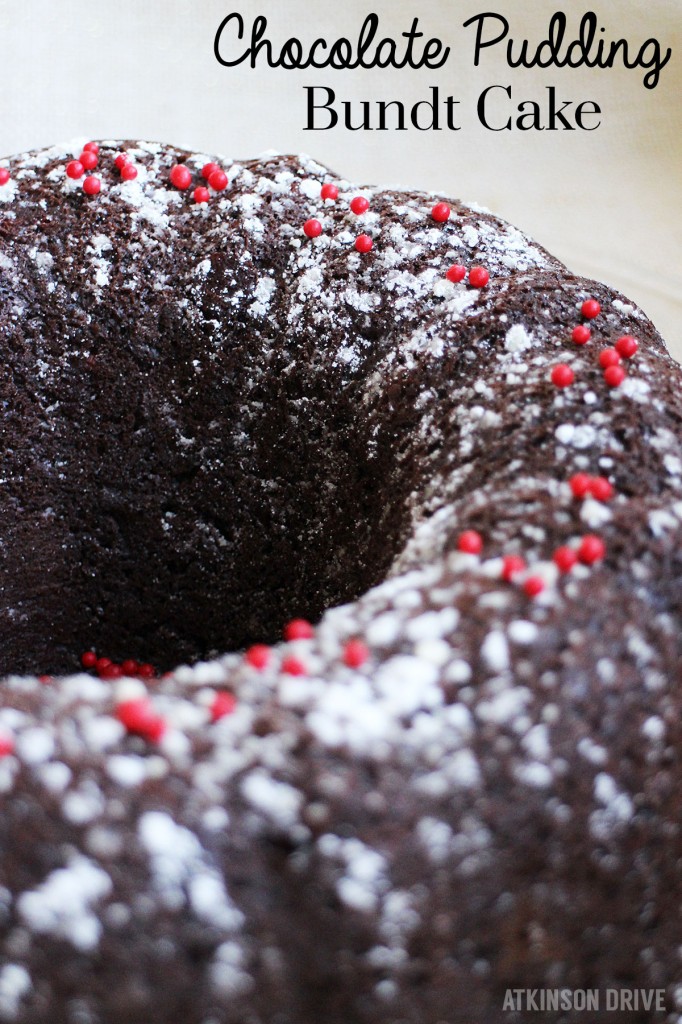 Your friends and family will fall in love with this holiday favorite. My family's signature Chocolate Pudding Bundt cake is rich and moist, and great for every occasion! /// by Atkinson Drive