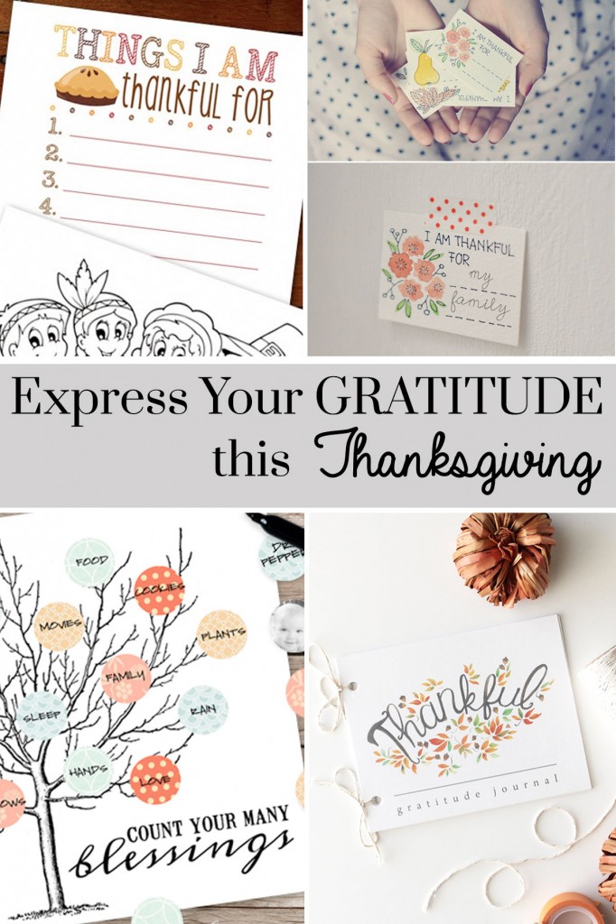 Express your gratitude this Thanksgiving with these beautiful printables /// by Atkinson Drive